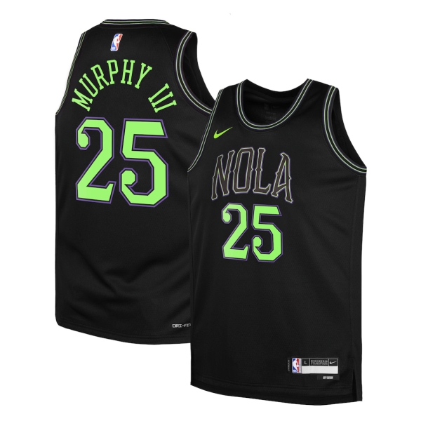 New Orleans Pelicans Trikot Trey Murphy III Nike 2025-26 City Edition Schwarz Swingman - Herren New Orleans Pelicans Trikot Trey Murphy III Nike 2025-26 City Edition Schwarz Swingman - Herren